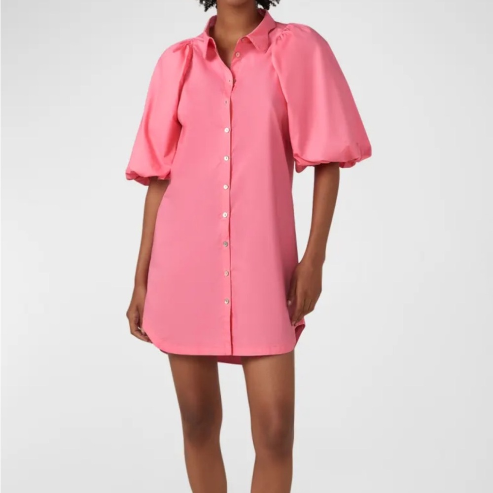 BIRD & KNOLL
Maude Mini Shirtdress size XS pink